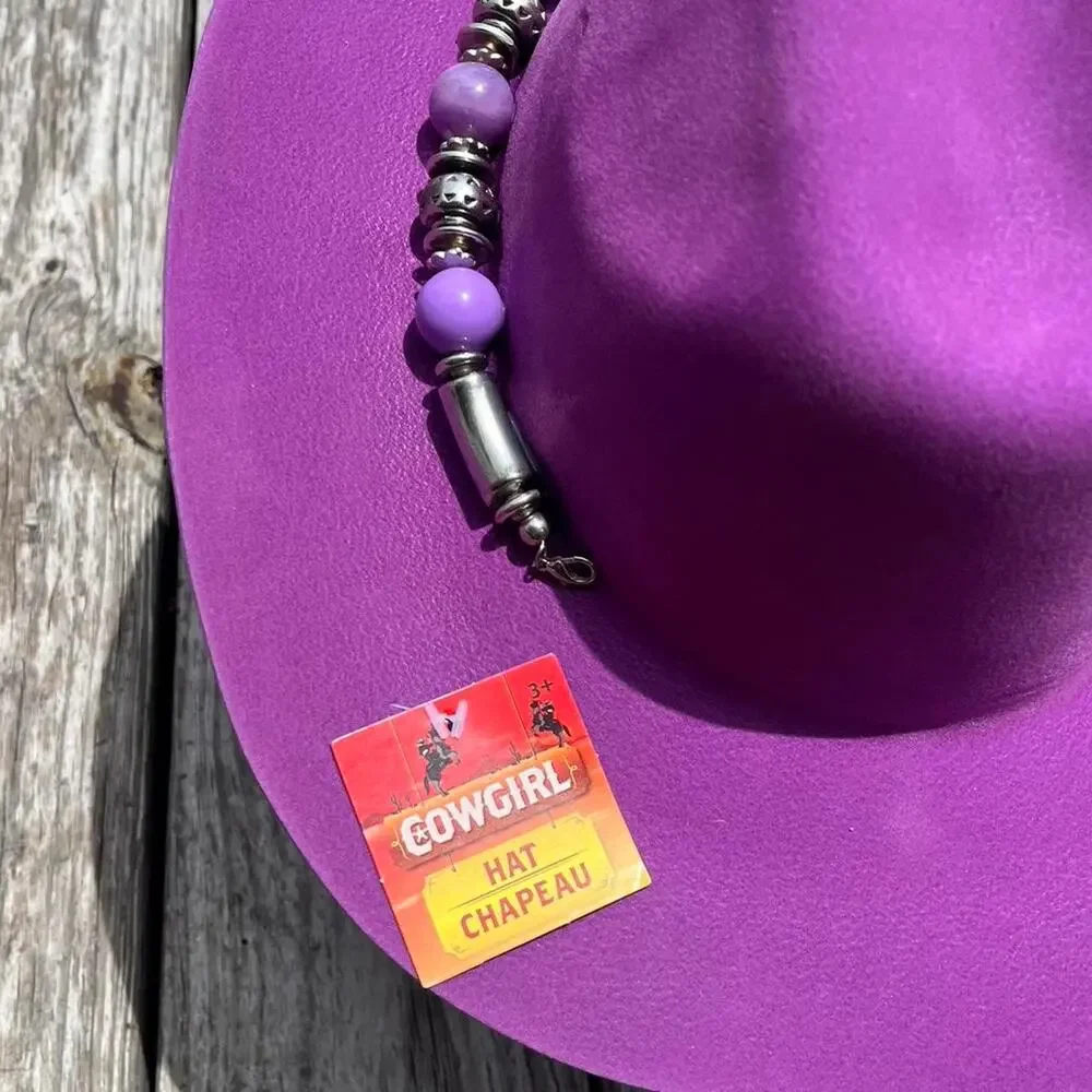 Purple cowgirl hat